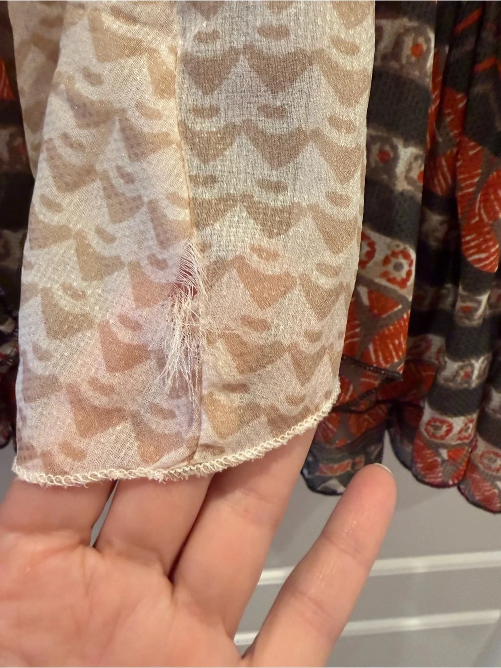 Free People Boho Top Wrap Sheer